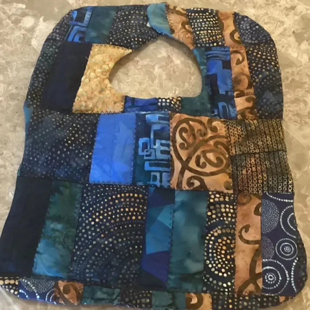 NWOT. Hand Crafted Quilted Reversible Baby Bib $12 ea. or 3/$25
